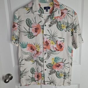 Floral Print Men's Shirt